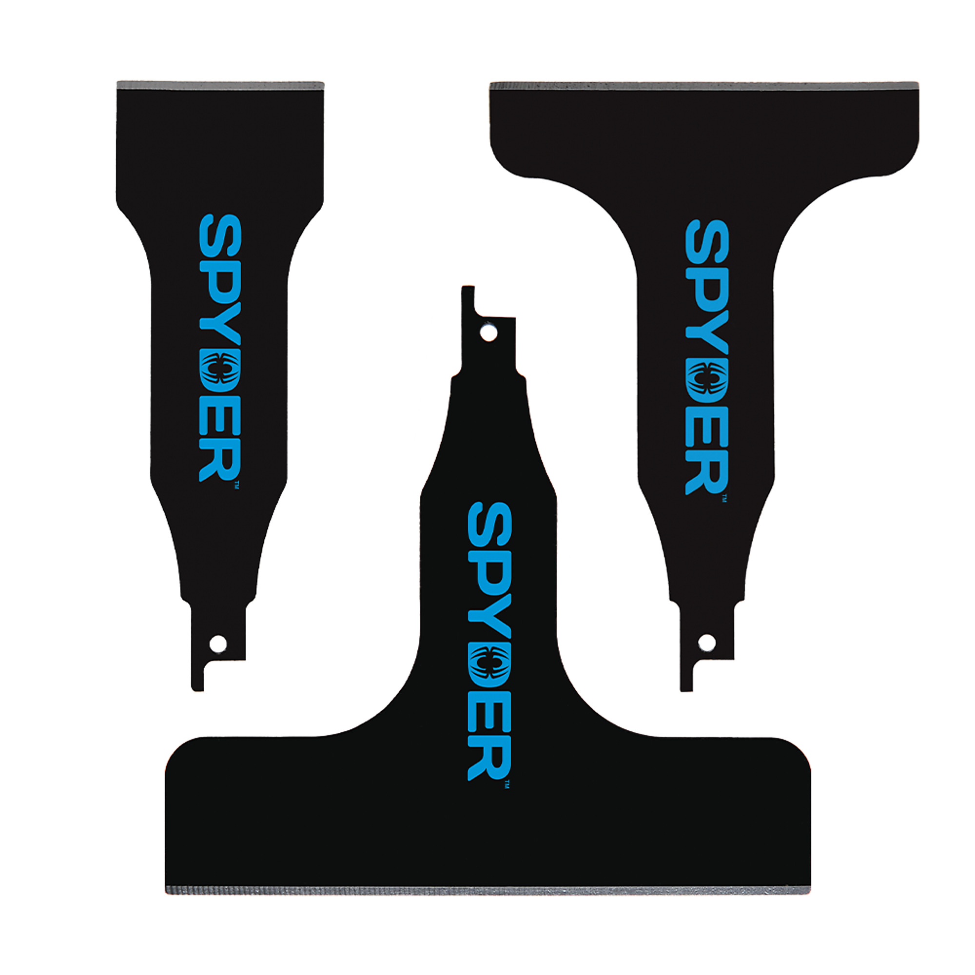 Spyder 3-Piece Scraper Blade Recip Saw Attachment Set - 2in., 4in. & 6in. Blades, High-Carbon Steel, Model# 00243